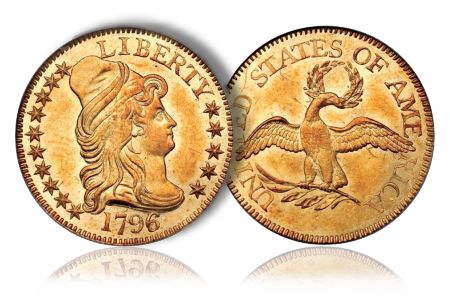 Greg5Dollar3 Coin Rarities & Related Topics: The Eliasberg 1796 Half Eagle ($5 gold coin)