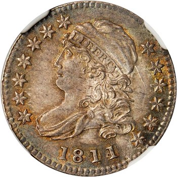 gr 822 1811 The ANA Rarities Night, Part 3: Capped Bust Dimes, Proof 1893 CC Silver Dollar, and Historic Gold Bars