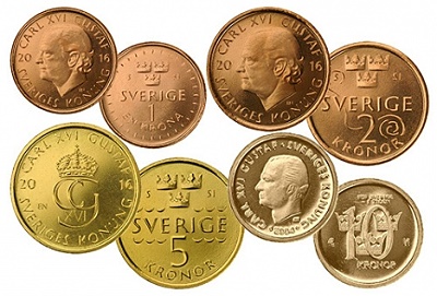 New Set of Swedish Coins and Bank Notes in 2015