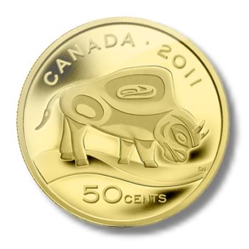 2011 Canada 50-Cent Fine Gold Coin Peregrine Falcon 