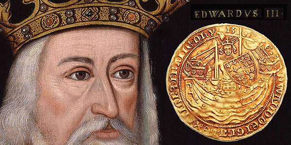 Edward III: AV noble. 1354-1355