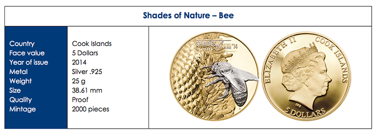  Cook Island Collector Coin - bee1