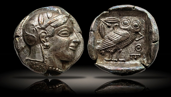 Attic, Athens; 465-462 BCE, Tetradrachm, 16.82g