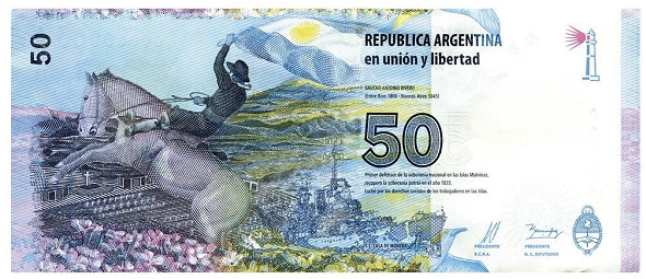 New Falkland Island 50 Peso Banknote