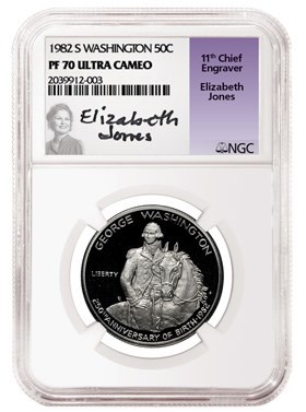 Elizabeth Jones, the US Mint Chief Engraver from 1981 to 1990