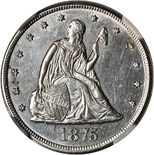 1875-CC Twenty-Cent Piece