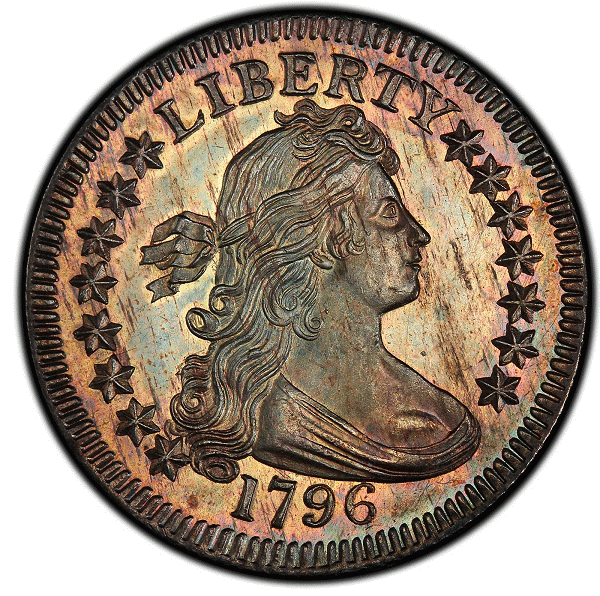 1796 Draped Bust Quarter. Browning-2. Rarity-3. Mint State-66 (PCGS).