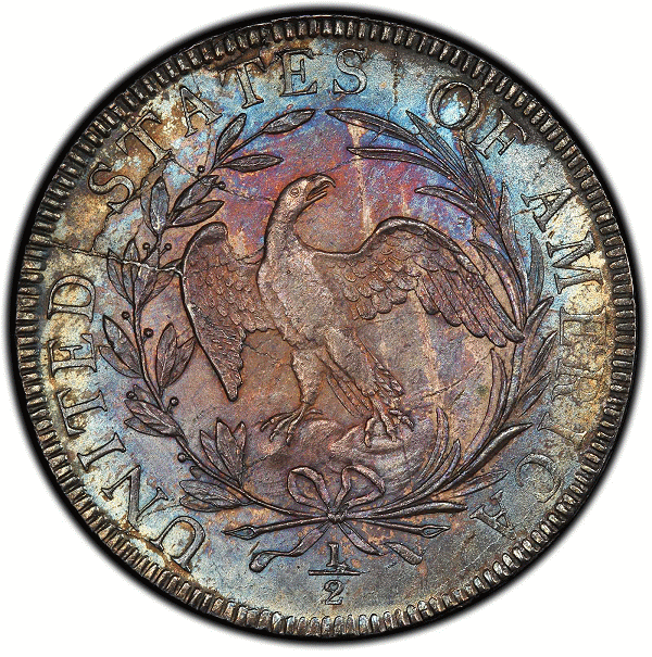 1797 Draped Bust Half Dollar. Overton-101a. Rarity-4+. MS-66 (PCGS).
