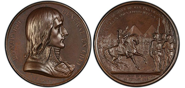 FRANCE. Napoleon I. 1798 Bronzed AE Medal.