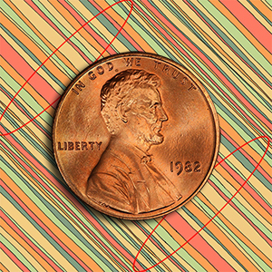 1982  ONE LINCOLN MEMORIAL CENT #26
