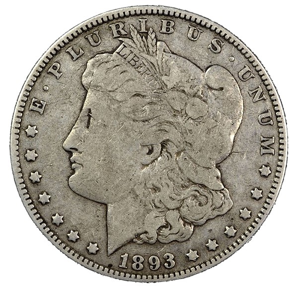 Counterfeit 1893-O Morgan Dollar