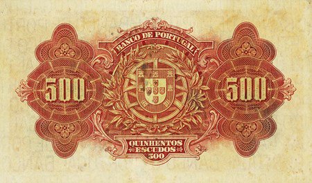 500 escudo, reverse. Portugal