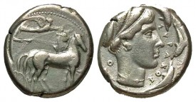 SICILY, Syracuse. 450-439 BC. AR Tetradrachm