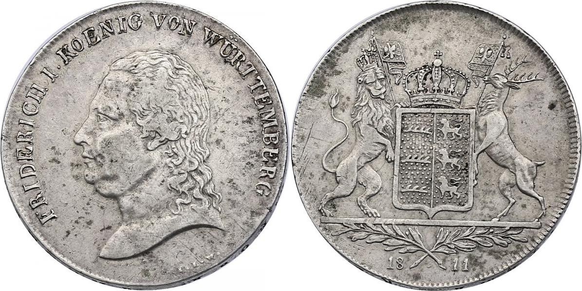 Germany - Württemberg: Friedrich II./I. silver Kronenthaler 1811