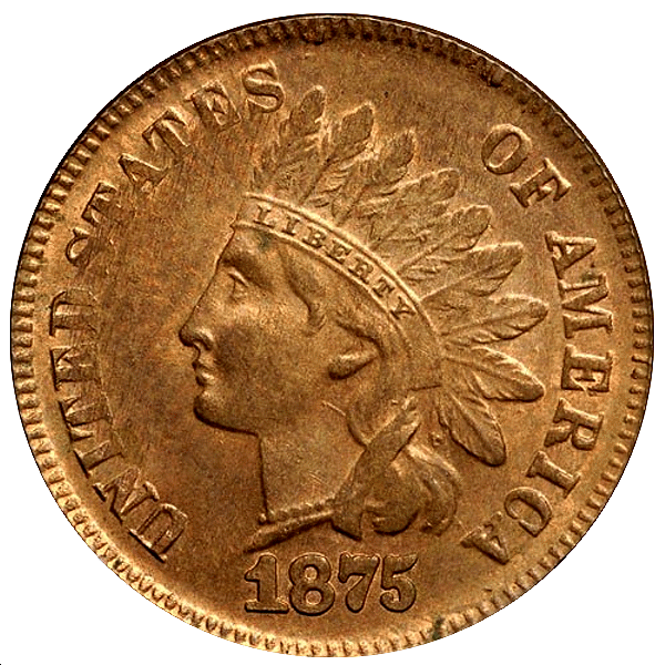 Counterfeit 1875 Indian Head Cent