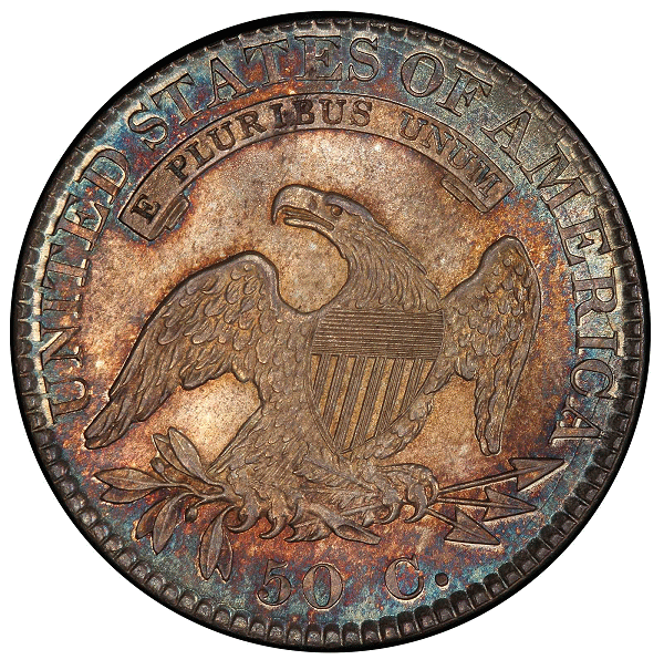 1822 Capped Bust Half Dollar. Overton-105. reverse