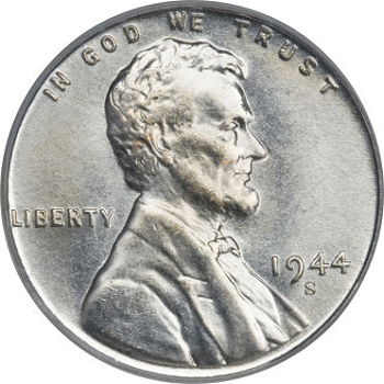 1943-S  @  /"Steel/" Lincoln Wheat Penny
