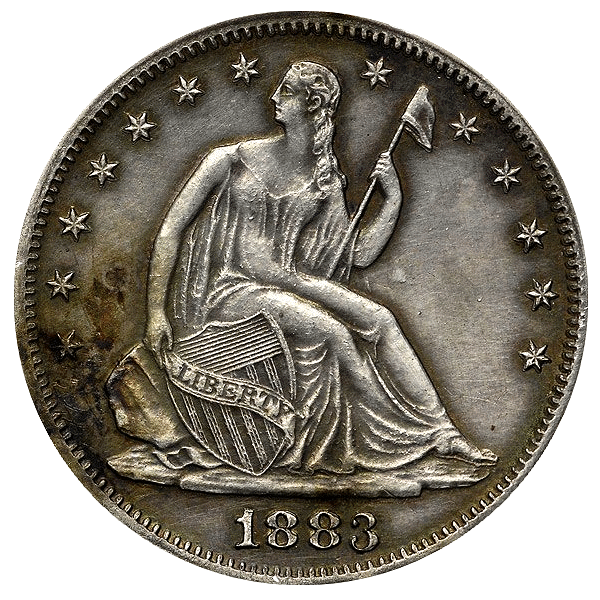 counterfeit coin 1883 Seated Half Dollar