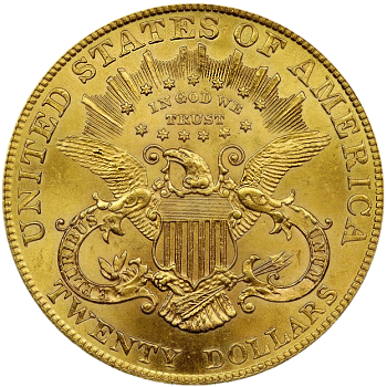 Counterfeit 1879 Double Eagle Reverse