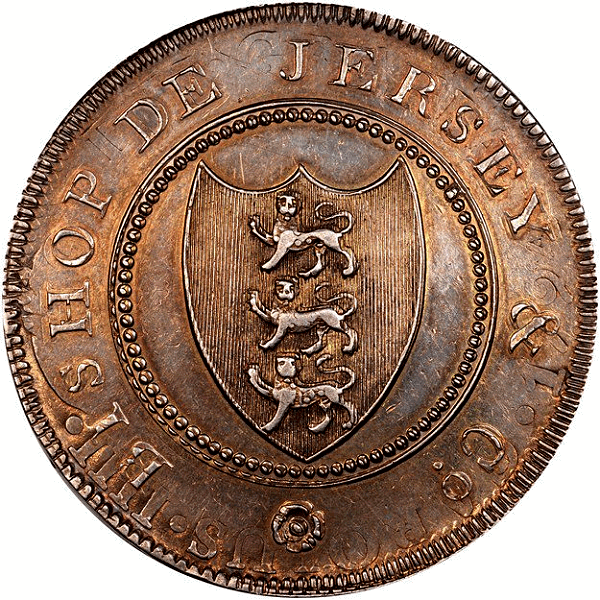 1809 Bank of Guernsey 5S Bishop de Jersey & Co Obverse