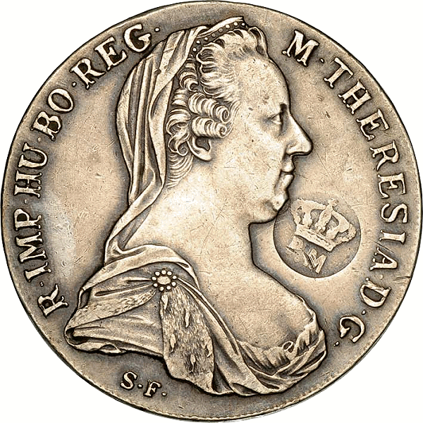 Mozambique counterstamp on 1780 Maria Theresa Thaler