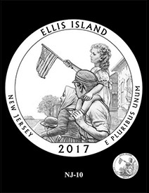 2017 Ellis Island (Statue of Liberty National Monument) - New Jersey America the Beautiful Quarter