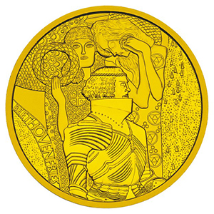 reverse, Austria 2004 Vienna Secession 100 euro gold coin