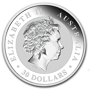 obverse, Australia 2016 Kookaburra 1 kilo Silver Bullion Coin - Perth Mint