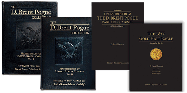 Deluxe Hardbound Pogue Coin Collection Catalogs and Books