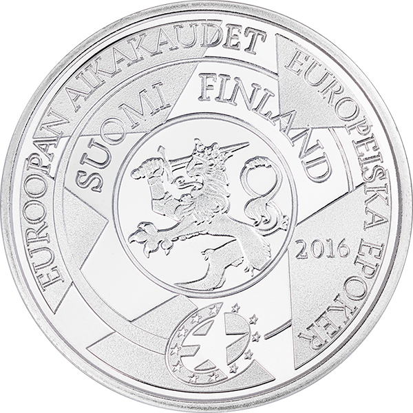 obverse, Finland 2016 Alvar Aalto 10 Euro Silver Coin