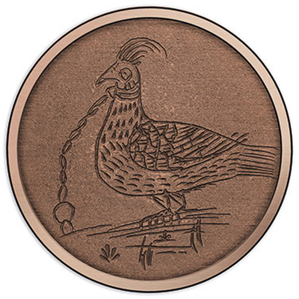 Australia 2016 Gaol Bird Convict Love Token $1 copper uncirculated coin