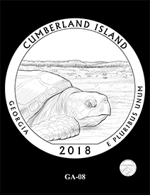 2018 Cumberland Island National Seashore design. Image courtesy US Mint