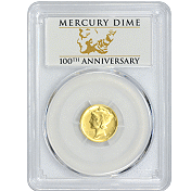 2016-W Mercury Dime Centennial Gold Coin
