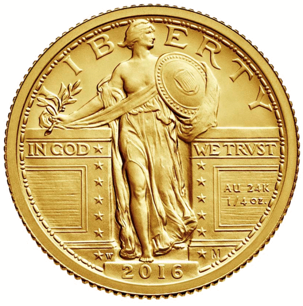 Modern Coin Market - 2016 Gold Standing Liberty Commemorative