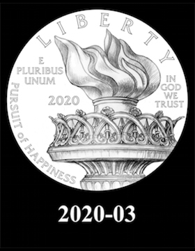 American Eagle Platinum Proof design candidate 2020-03. Image courtesy U.S. Mint