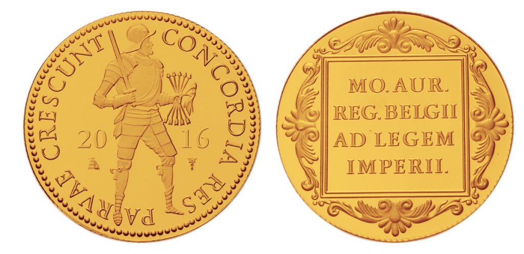 Netherlands 2016 gold ducat. Images courtesy Dariusz Jasek