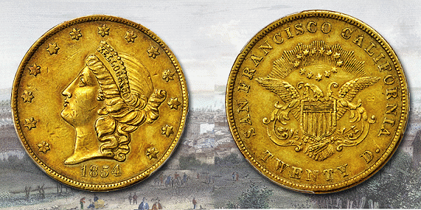  Moffat & Co. $20 Gold Coin