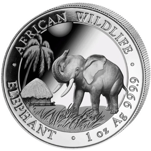 2017 1 oz. Somalian Silver Elephant 
