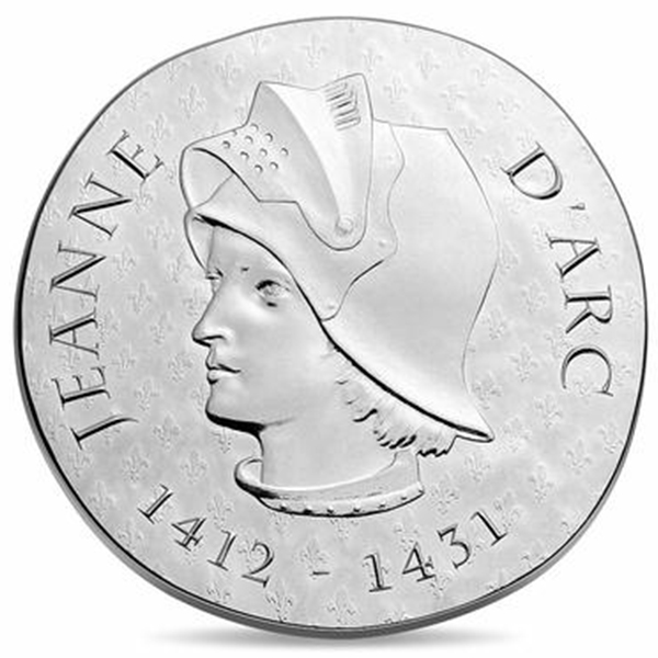 France 2016 Women of France: Joan of Arc 10 euro Silver proof Coin. Image courtesy Monnaie de Paris
