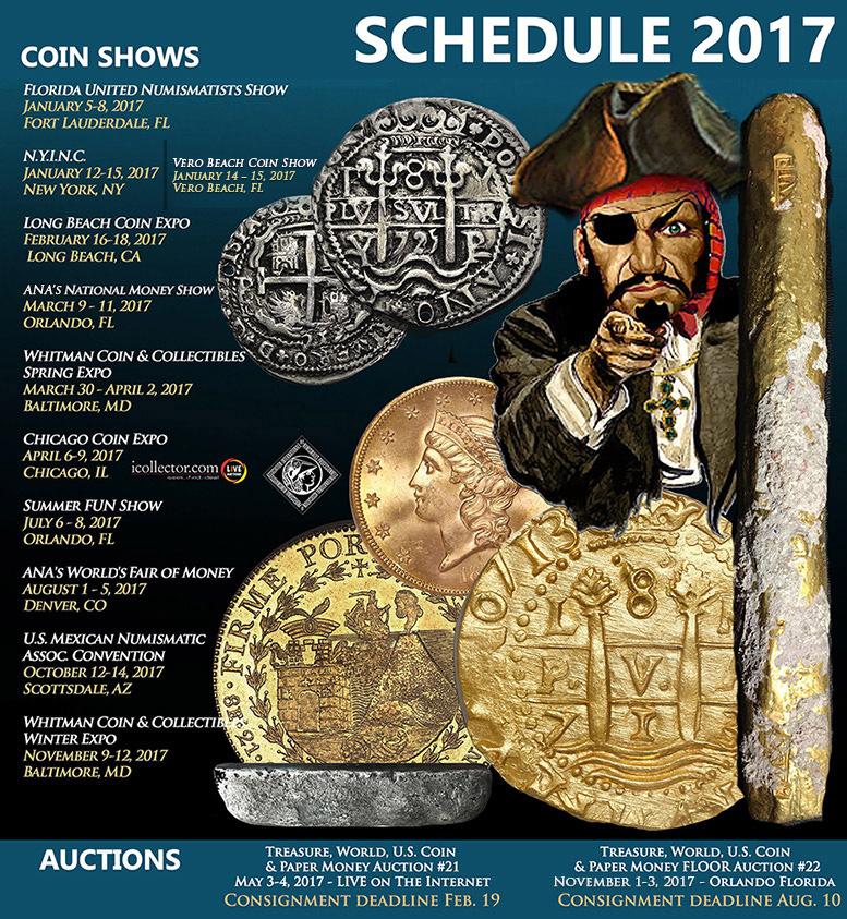 Daniel Frank Sedwick LLC 2017 coin show schedule
