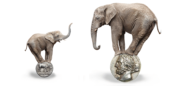 Ancient Coins - Elephants on Ancient Coinage