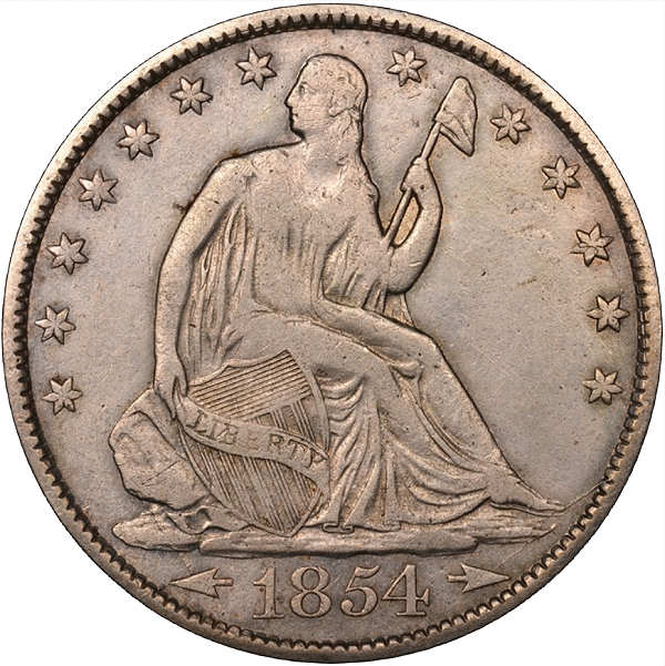 Details about  / 1855 O Seated Liberty Half Dollar Canceled Counterstamp Counterstamped #23357