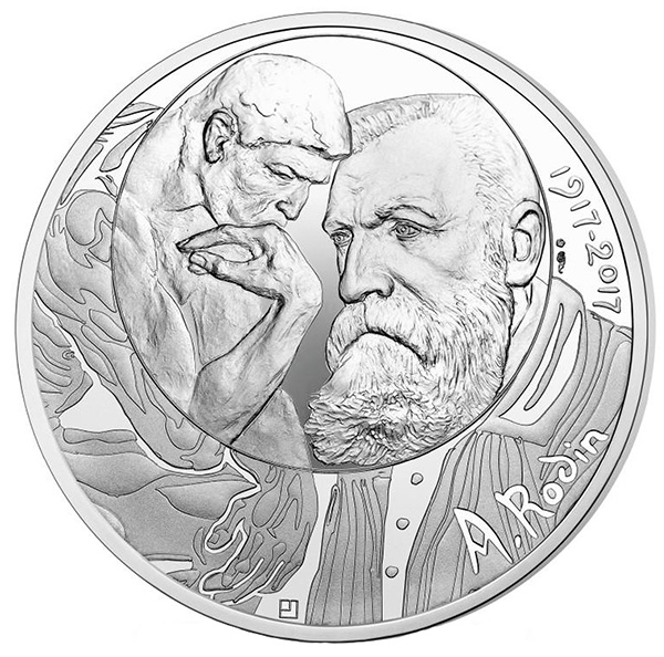 France 2017 Auguste Rodin 100 Euro Silver Coin