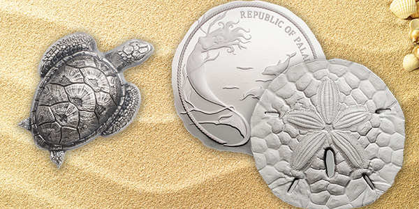 CIT silver coins: Turtle and Sand Dollar designs for 2017