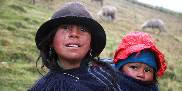 A mother and Child in Ecuador