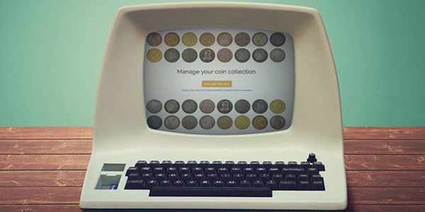 CollectiveCoin Screenshot in retro computer