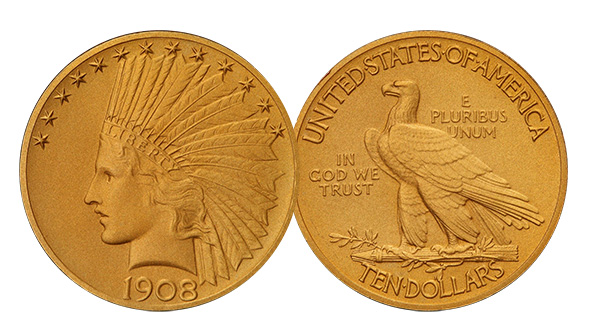 Legend Rare Coin Auctions Regency XXI Lot 490. 1908 Motto Proof $10