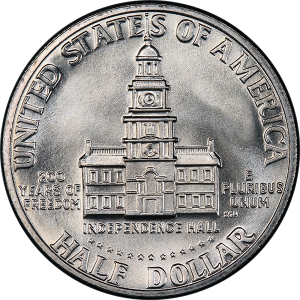 Big 3" Metal Coin Replica of a 1976 Bicentennial Kennedy Half Dollar-Paperweight 