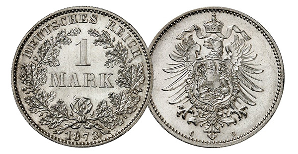 1 mark 1873 C. FDC