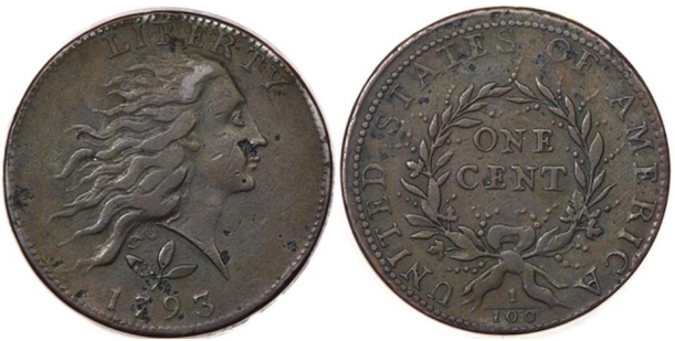1793 S-5 counterfeit “pre-source” Images courtesy of Heritage Auctions